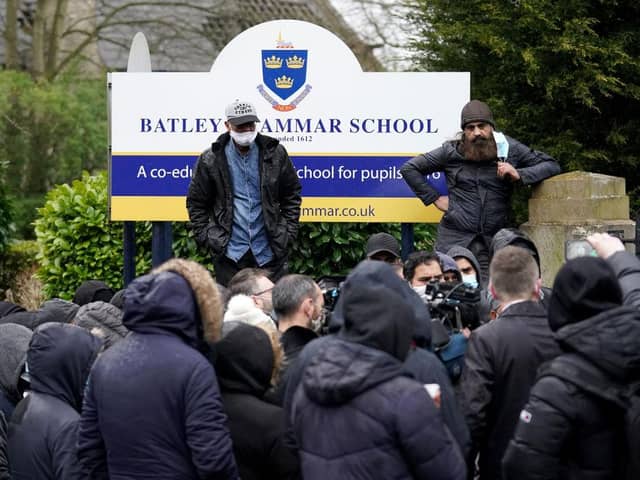 A teacher has been suspended at Batley Grammer School after showing pupils a caricature of the prophet Muhammad (Getty Images)