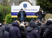 A teacher has been suspended at Batley Grammer School after showing pupils a caricature of the prophet Muhammad (Getty Images)