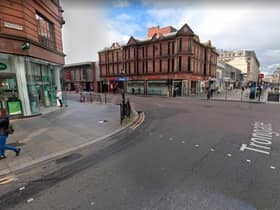 The incident happened on the Trongate