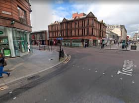 The incident happened on the Trongate