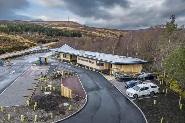 The visitor centre's roof can "harvest" rainwater and use it to flush toilets. Picture: Peter Devlin/National Trust Scotland
