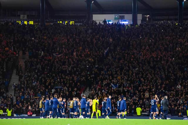 There is a strong bond between Scotland team and supporters. (Photo by Craig Foy / SNS Group)