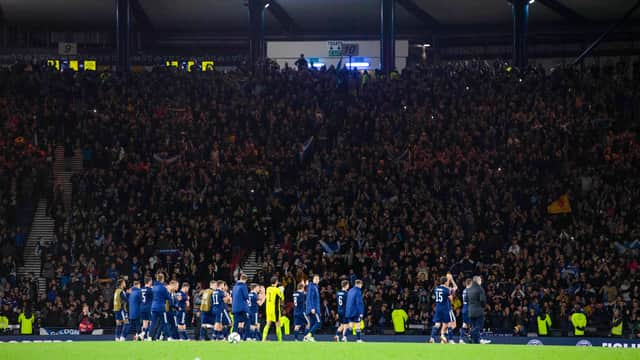 There is a strong bond between Scotland team and supporters. (Photo by Craig Foy / SNS Group)