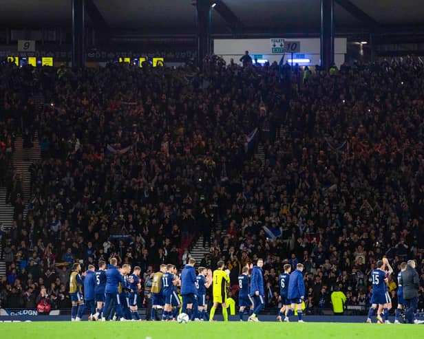 There is a strong bond between Scotland team and supporters. (Photo by Craig Foy / SNS Group)