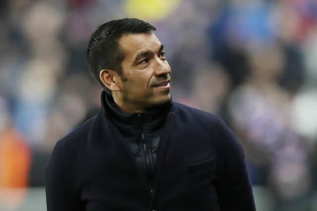 Rangers manager Giovanni van Bronckhorst remains relaxed amid the increasing pressure of a tightly-contested Premiership title race. (Photo by Ian MacNicol/Getty Images)