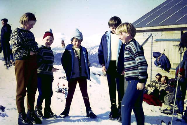 Anderson with the Glencoe Ski Club gang, early 1960s