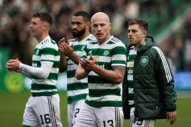 Aaron Mooy was impressive in midfield for Celtic against Hibs.