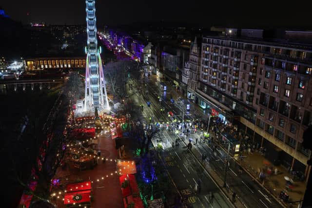 The 2022/23 Edinburgh Hogmanay celebrations on Princes Street. Picture: Scott Louden