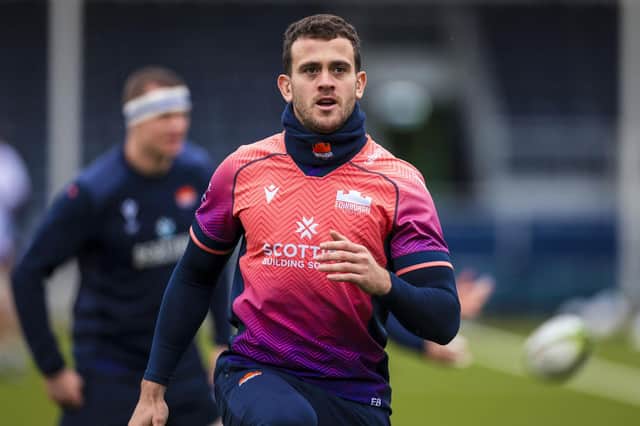 Emiliano Boffelli has not featured for Edinburgh this season but is in line to return against Glasgow Warriors at Scotstoun. (Photo by Ewan Bootman / SNS Group)