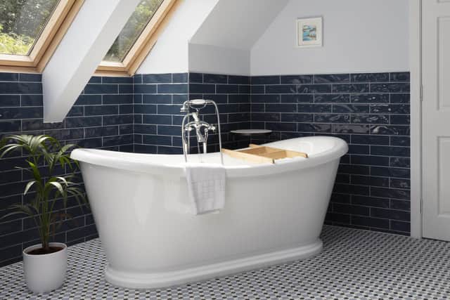 A roll top bath in one of the refurbished rooms. Pic: Contributed