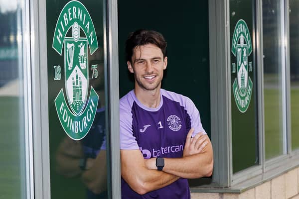 Joe Newell is looking forward to Hibs' Europa Conference League tie against Aston Villa. Photo by Mark Scates / SNS Group