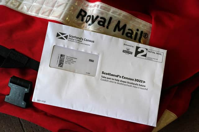 A sample of Scotland's census letter. Picture: Andrew Milligan/PA Wire