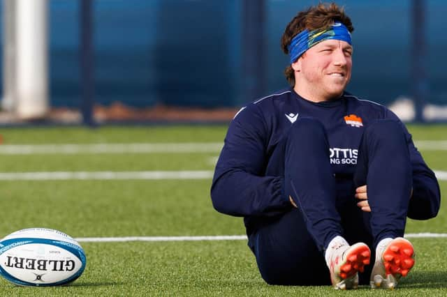 Scotland flanker Hamish Watson was injured playing for Edinburgh Rugby against Leinster in Dublin.  (Photo by Ross Parker / SNS Group)