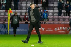 Motherwell manager Graham Alexander after the 2-0 defeat to Hearts at Tynecastle. (Photo by Ewan Bootman / SNS Group)