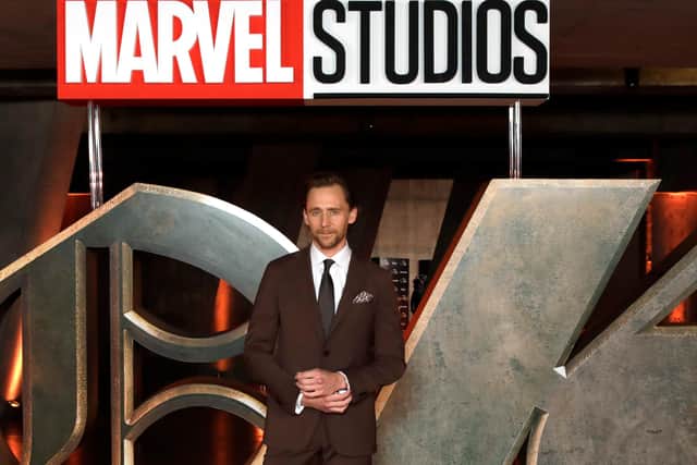 Loki, played by Tom Hiddleston, has been confirmed as the first openly bisexual character in the Marvel Cinematic Universe. (Photo by John Phillips/Getty Images for Walt Disney Studios Motion Pictures UK)