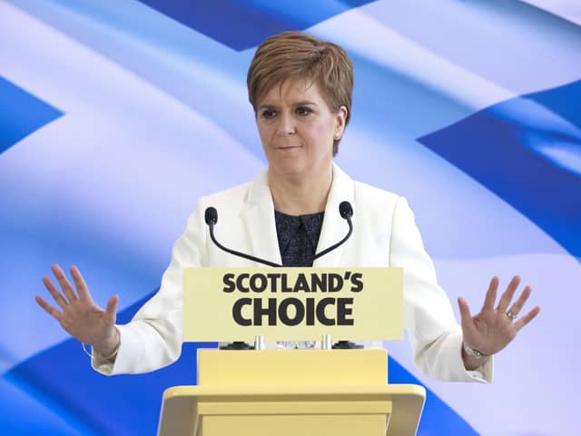 Nicola Sturgeon has put EU membership at the heart of her vision for an independent Scotland. Picture: PA