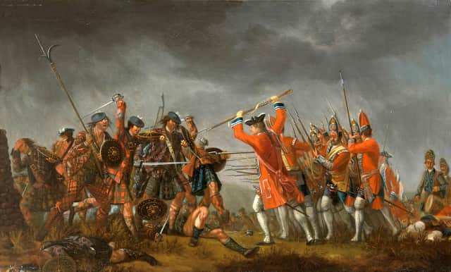 The Battle of Culloden as depicted by Swiss painter David Morier, who was paid a pension by the Duke of Cumberland, the commander of the British Army at the battle. PIC: Creative Commons.