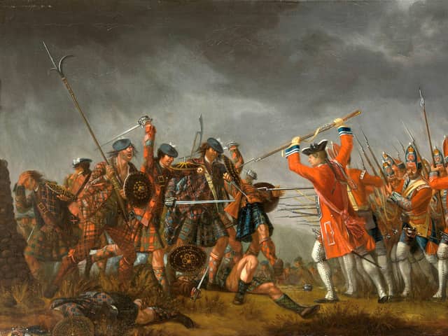 The Battle of Culloden as depicted by Swiss painter David Morier, who was paid a pension by the Duke of Cumberland, the commander of the British Army at the battle. PIC: Creative Commons.