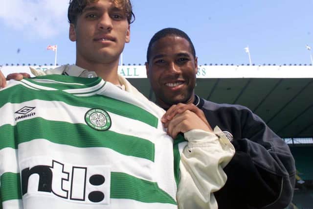 Stiliyan Petrov (left) was John Barnes' first signng as Celtic manager in the summer of 1999.