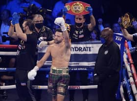 Josh Taylor says the world is his oyster following his victory over Jose Ramirez in Las Vegas. Picture: John Locher/AP