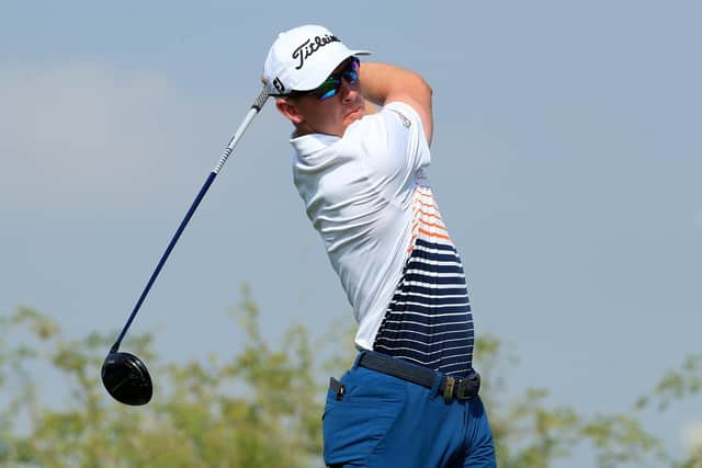 Grant Forrest in action in the Golf in Dubai Championship at Jumeirah Golf Estates. Piture: Andrew Redington/Getty Images