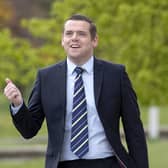 Douglas Ross arrives for registration at the Scottish Parliament