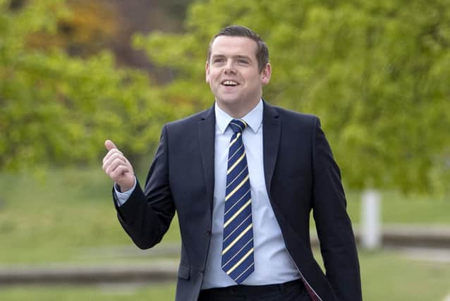 Douglas Ross arrives for registration at the Scottish Parliament