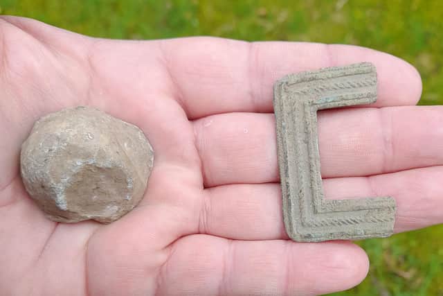 Recent archaeological finds at Culloden battlefield, which shed light on the intensity of the battle, and could include a shoe buckle belonging to the Cameron clan chief wounded in the battle. Picture: National Trust for Scotland/PA Wire