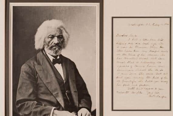 Frederick Douglass's connections with Scotland were celebrated in an exhibition at the National Library three years ago.
