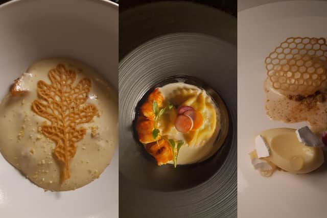 Dishes served at the Legacy restaurant. Pic: PA Photo/The Grand.