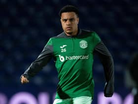 CJ Egan-Riley made his Hibs debut in the 1-1 draw at Ross County on Tuesday after joining on loan from Burnley. (Photo by Paul Devlin / SNS Group)