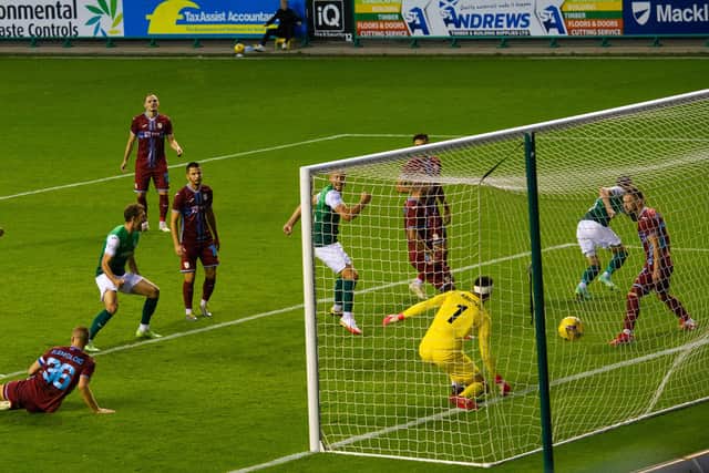 Hibs drew 1-1 with Rijeka in the first game at Easter Road.