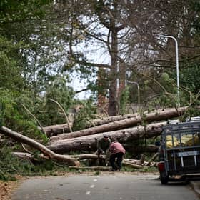 As climate change increases, severe storms will put pressure on important infrastructure designed with more benign conditions in mind (Picture: Paul Ellis/AFP via Getty Images)
