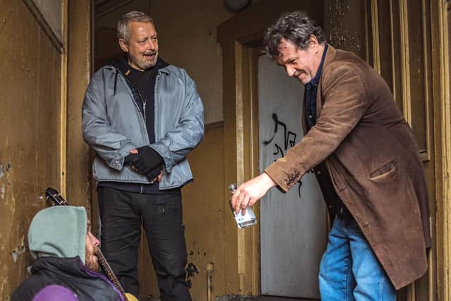 Conor McCarron, Strath Martin and Brian MCardie star in Dog Days. Picture: Grant Keelan