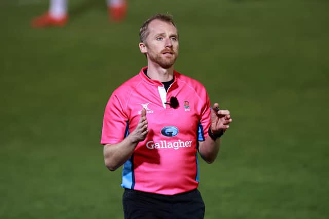 Wayne Barnes of England will referee two of the Lions matches on the summer tour. Picture: David Rogers/Getty Images