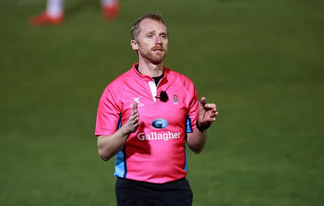 Wayne Barnes of England will referee two of the Lions matches on the summer tour. Picture: David Rogers/Getty Images