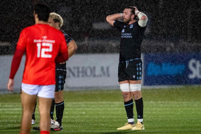 Glasgow Warriors' Ryan Wilson was shown the yellow card against Munster. Picture: Ross MacDonald / SNS