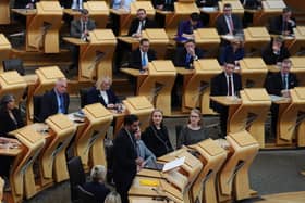 Humza Yousaf makes his final speech to the Scottish Parliament as outgoing First Minister - but should there be more MSPs listening? (Picture: Andrew Milligan/PA Wire)