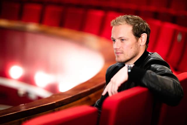 Sam Heughan returned to the Royal Conservatoire of Scotland to launch the new initiatives. Picture: Robert McFadzean