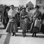 Islanders get ready to board SS Marloch 100 years ago to emigrate as part of a controversial scheme to create a new Catholic settlement in Alberta, Canada.  (Photo by Hulton Archive/Getty Images)