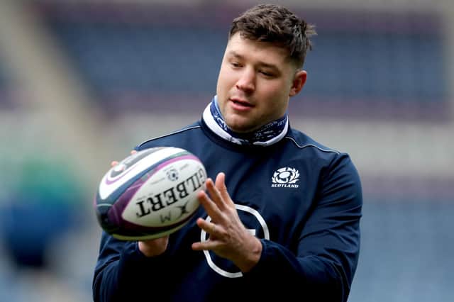 Grant Gilchrist believes Scotland can finish the Six Nations on a high in Paris. Picture: Jane Barlow/PA Wire