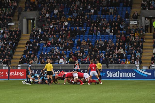 Fans were back inside Scotstoun Stadium to watch Glasgow for the first time in 18 months. Picture: Ross MacDonald/SNS