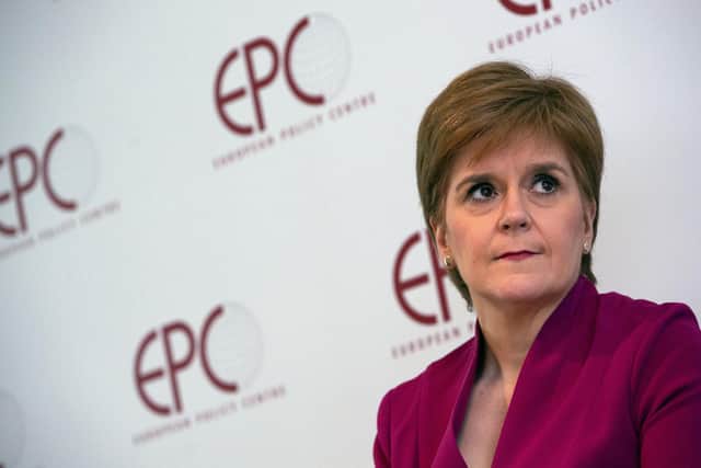 Scotland's First Minister Nicola Sturgeon. Picture: AP Photo/Virginia Mayo, Pool, File