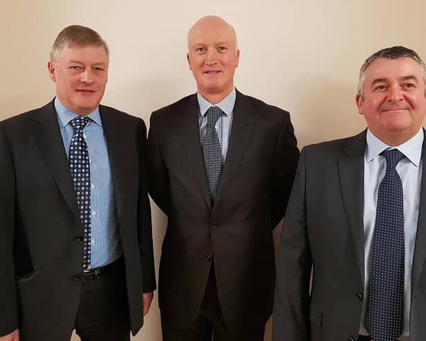 Directors of the group's main subsidiary, Sports and Leisure Management – David Bibby, Martin Bell and Mark Drysdale.