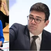 First Minister Nicola Sturgeon, left, has crossed swords with Greater Manchester mayor Andy Burnham, right.