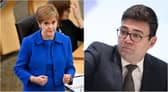 First Minister Nicola Sturgeon, left, has crossed swords with Greater Manchester mayor Andy Burnham, right.