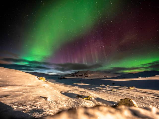 The aurora borealis, or northern lights, are visible in parts of Scotland and get more spectacular the further north you go.