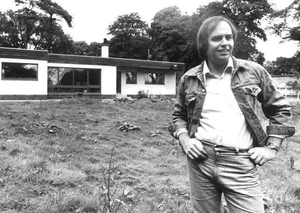 Tam Paton, former manager of the Bay City Rollers pop group, outside his house near Ratho, Edinburgh.