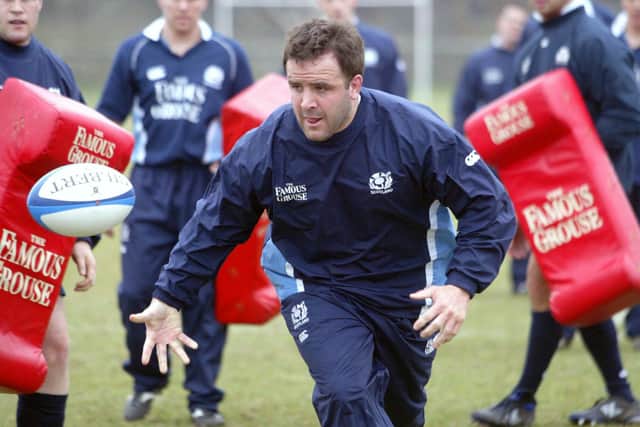 Tom Smith training with Scotland in 2003. Picture: Alan Harvey/SNS