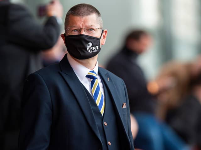 SPFL chief executive Neil Doncaster has called for fans to be allowed back into stadiums. (Photo by Ross Parker / SNS Group)